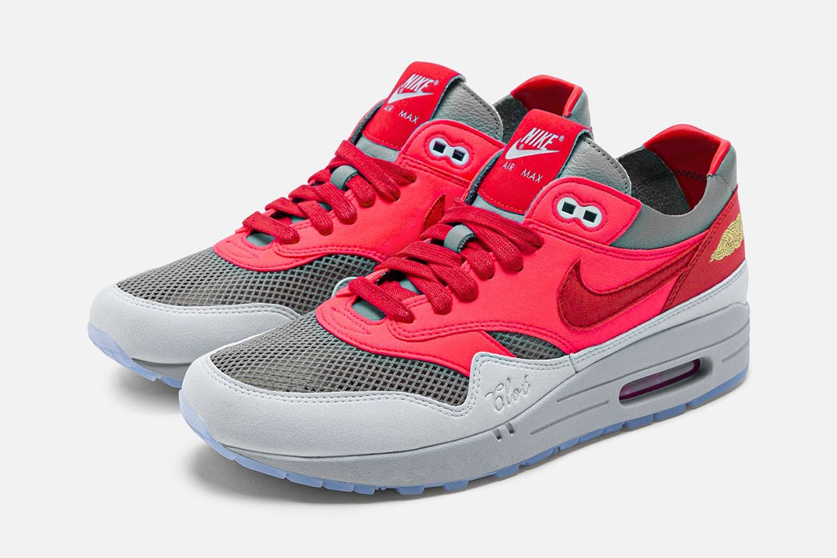 nike air max 1 grey red